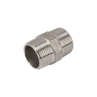 Ниппель резьбовой нержавеющий, AISI304 DN25 (1"), (CF8), PN16