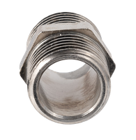 Ниппель резьбовой латунный никелированный, DN15 (1/2"), PN40