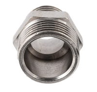 Ниппель резьбовой переходной латунный никелированный, DN20 х DN15 (3/4" х 1/2"), PN40