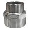 Ниппель резьбовой переходной нержавеющий, AISI304 DN50 х DN40 ( 2" х 1_1/2"), (CF8), PN16