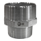 Ниппель резьбовой переходной нержавеющий, AISI304 DN50 х DN40 ( 2" х 1_1/2"), (CF8), PN16