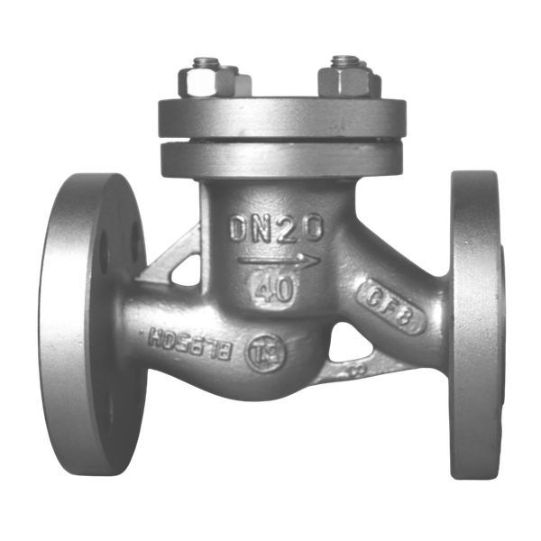 Обратный клапан фланцевый подъемный, AISI304 DN20 (3/4") (CF8) PN40