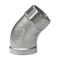 Отвод резьбовой нр/вр 45° нержавеющий, AISI304 DN32 (1_1/4"), (CF8), PN16