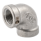 Отвод резьбовой вр/вр нержавеющий, AISI304 DN 8 (1/4"), (CF8), PN16