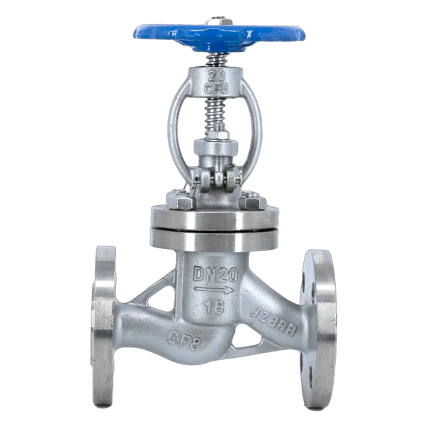 Вентиль запорный фланцевый нержавеющий, AISI304 DN20 (3/4"), (CF8), PN16