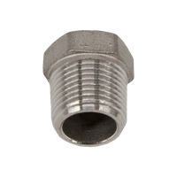 Заглушка Н/Р 6-ти гранная нержавеющая, AISI304 DN10 (3/8"), (CF8), PN16