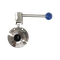 Затвор дисковый Clamp DIN нержавеющий, EPDM, AISI304 DN40 (1_1/2"), (CF8), PN8