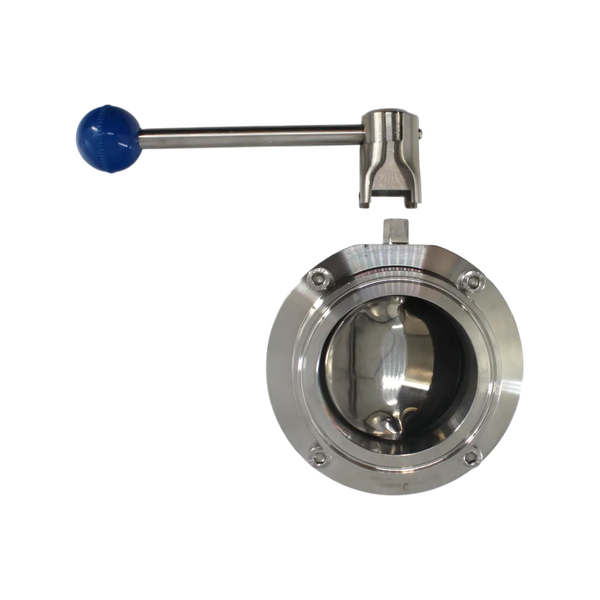 Затвор дисковый Clamp DIN нержавеющий, EPDM, AISI304 DN80 (3"), (CF8), PN8