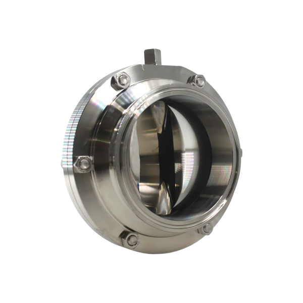 Затвор дисковый Clamp DIN нержавеющий, Силикон, AISI304 DN100 (4"), (CF8), PN8