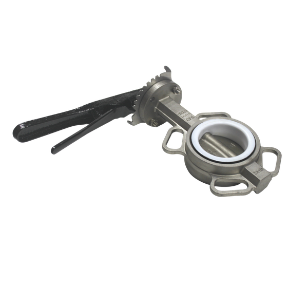 Затвор дисковый межфланцевый нержавеющий AISI304, DN80 (3"), PN16, PTFE