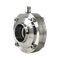 Затвор дисковый приварной нержавеющий, Силикон, AISI304 DN40 (1_1/2"), (CF8), PN8