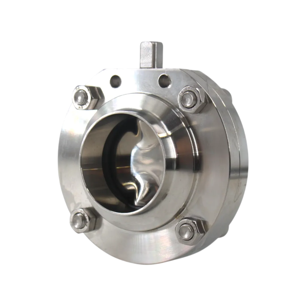 Затвор дисковый приварной нержавеющий, Силикон, AISI304 DN65 (2_1/2"), (CF8), PN8