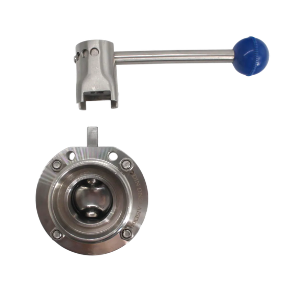 Затвор дисковый резьбовой/сварной нержавеющий, EPDM, AISI304 DN32 (1_1/4"), (CF8), PN8