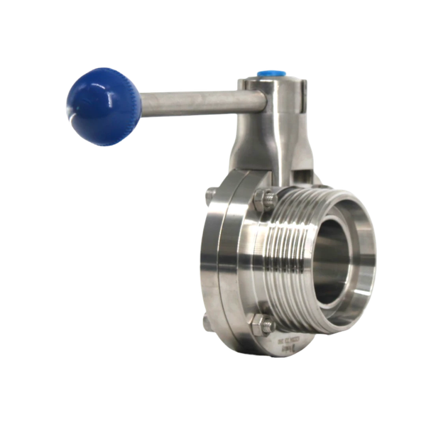 Затвор дисковый резьбовой/сварной нержавеющий, EPDM, AISI304 DN40 (1_1/2"), (CF8), PN8