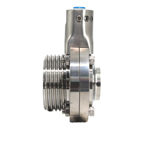 Затвор дисковый резьбовой/сварной нержавеющий, EPDM, AISI304 DN40 (1_1/2"), (CF8), PN8