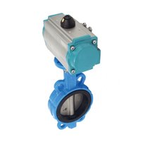 Затвор дисковый межфланцевый чугунный, DN 100 (4"), PN16 с двухсторонним пневмоприводом AT83D