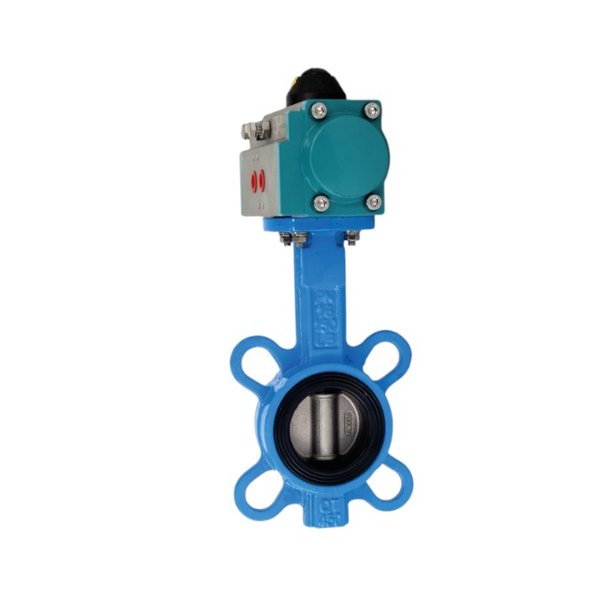 Затвор дисковый межфланцевый чугунный, DN50 (2"), с двусторонним пневмоприводом AT52D